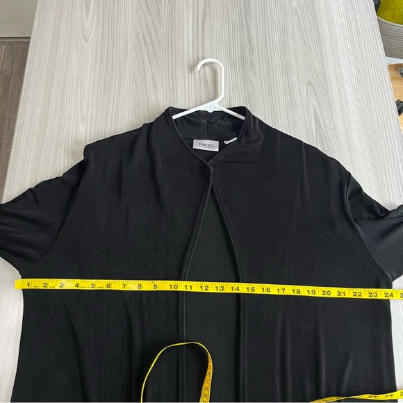 LIKE NEW! Chico's Travelers Non-Wrinkle Polished Open Cardigan Size 3 (16/18) - Picture 4 of 5